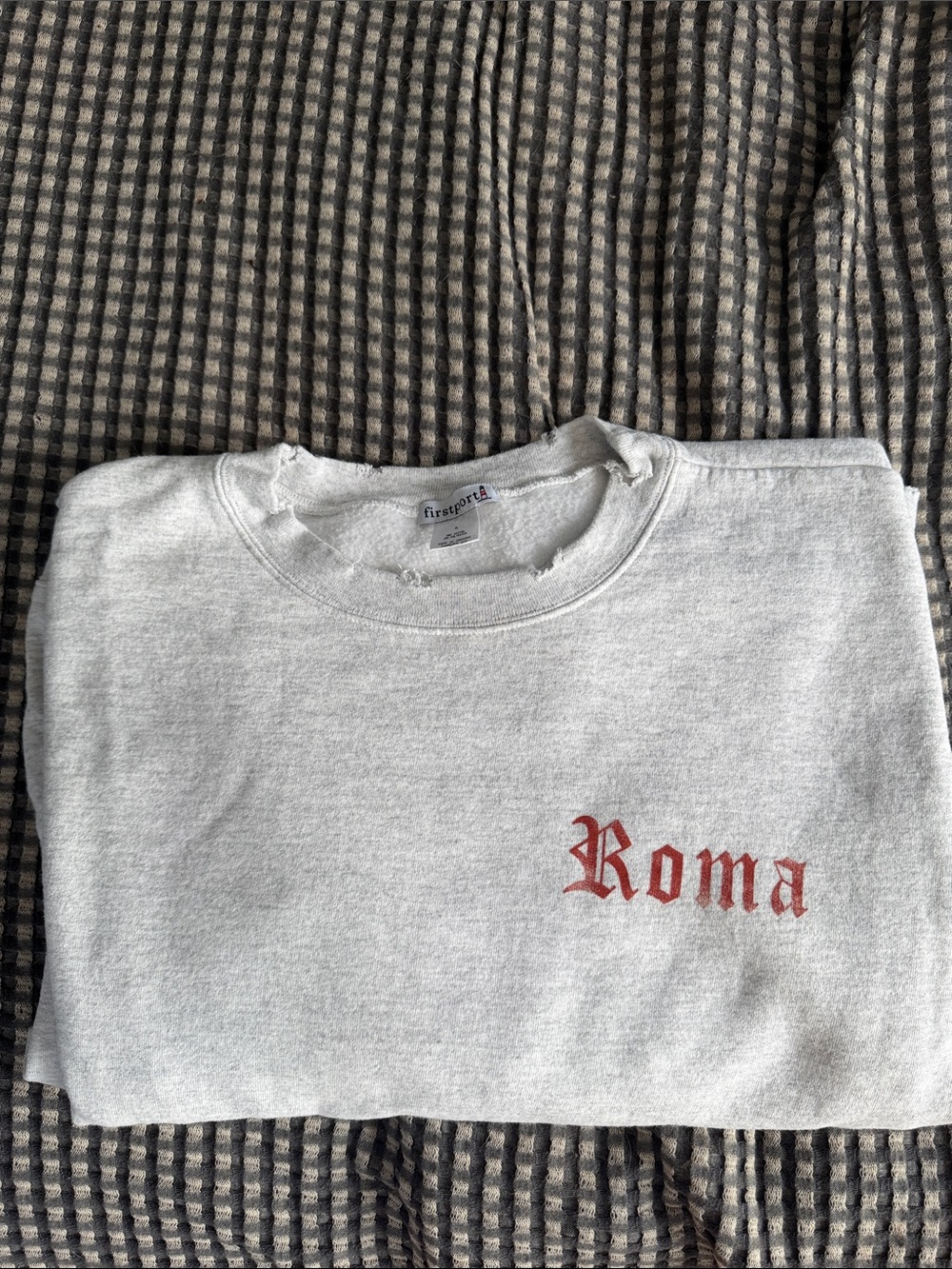 Firstport Sweatshirt with Red "Roma" Script